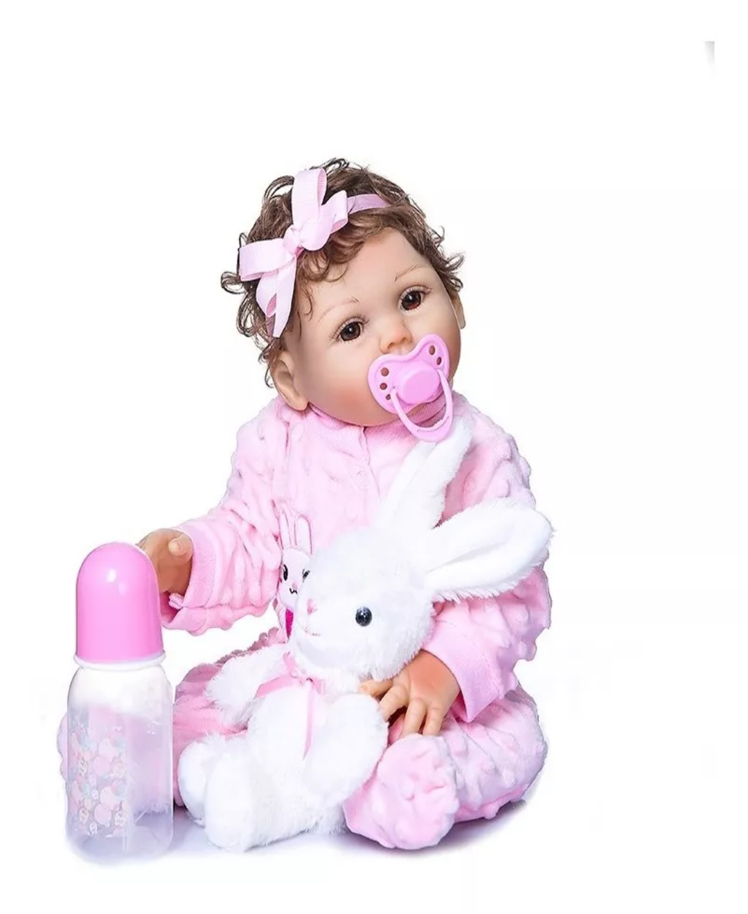 Npk Muñeca Bebé Completo De Silicona 48cm, Niñas Reborn