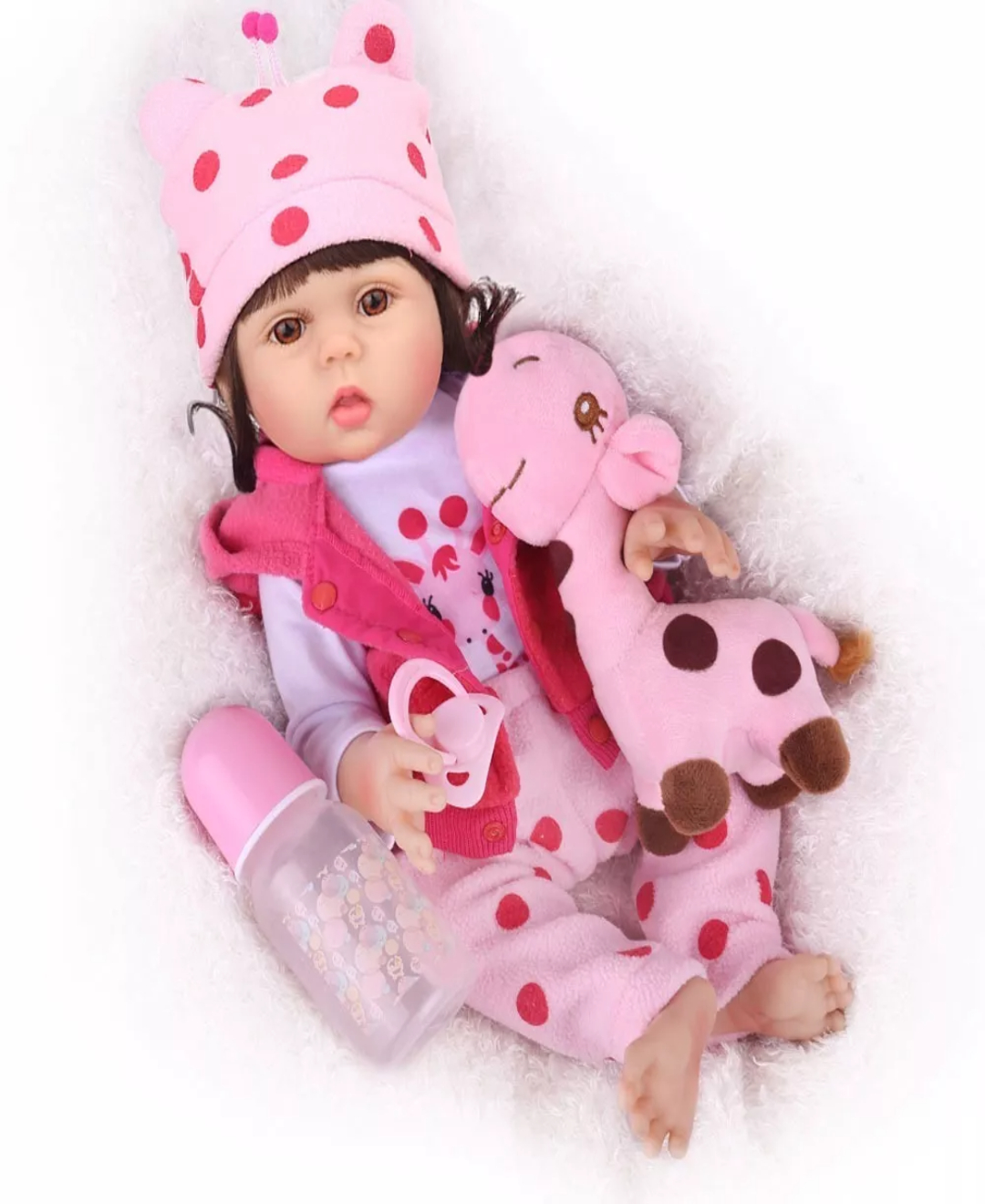 Reborn Muñeca Bebé Niñas Silicona De Cuerpo Completo 48cm