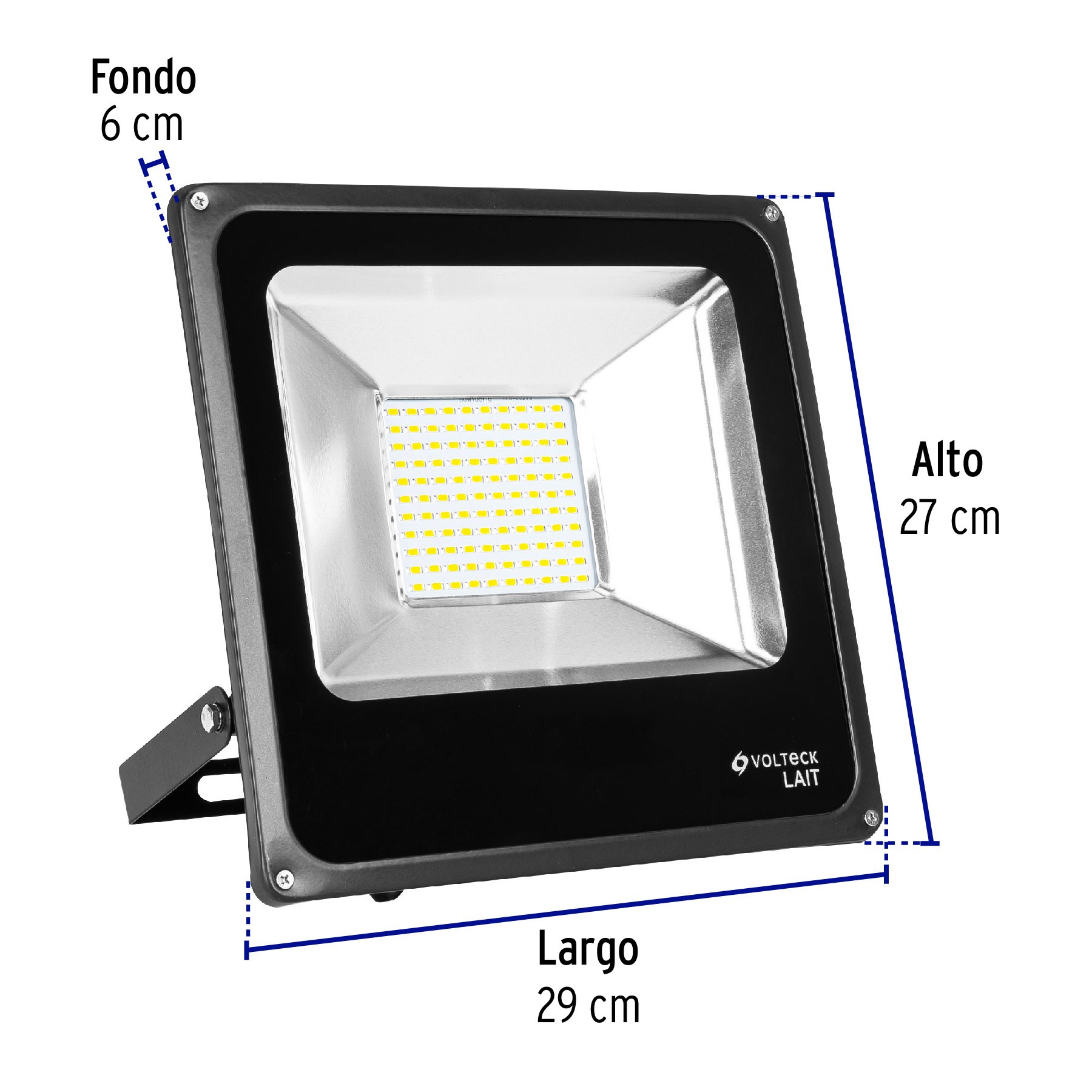 REFLECTOR DELGADO DE LED 50 W LUZ DE DÍA, VOLTECK LAIT 48221
