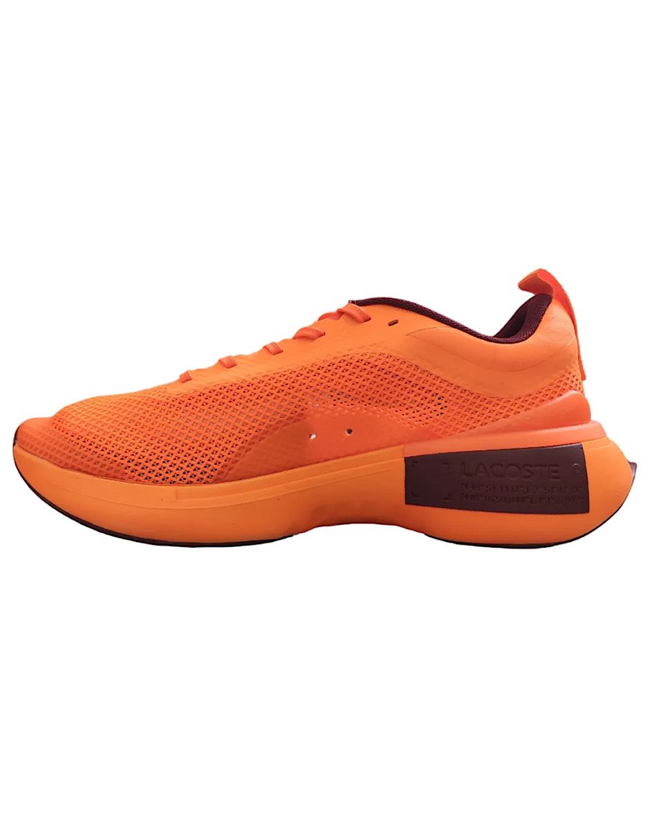 TENIS LACOSTE RUN SPIN EVO TEXTILE NARANJA