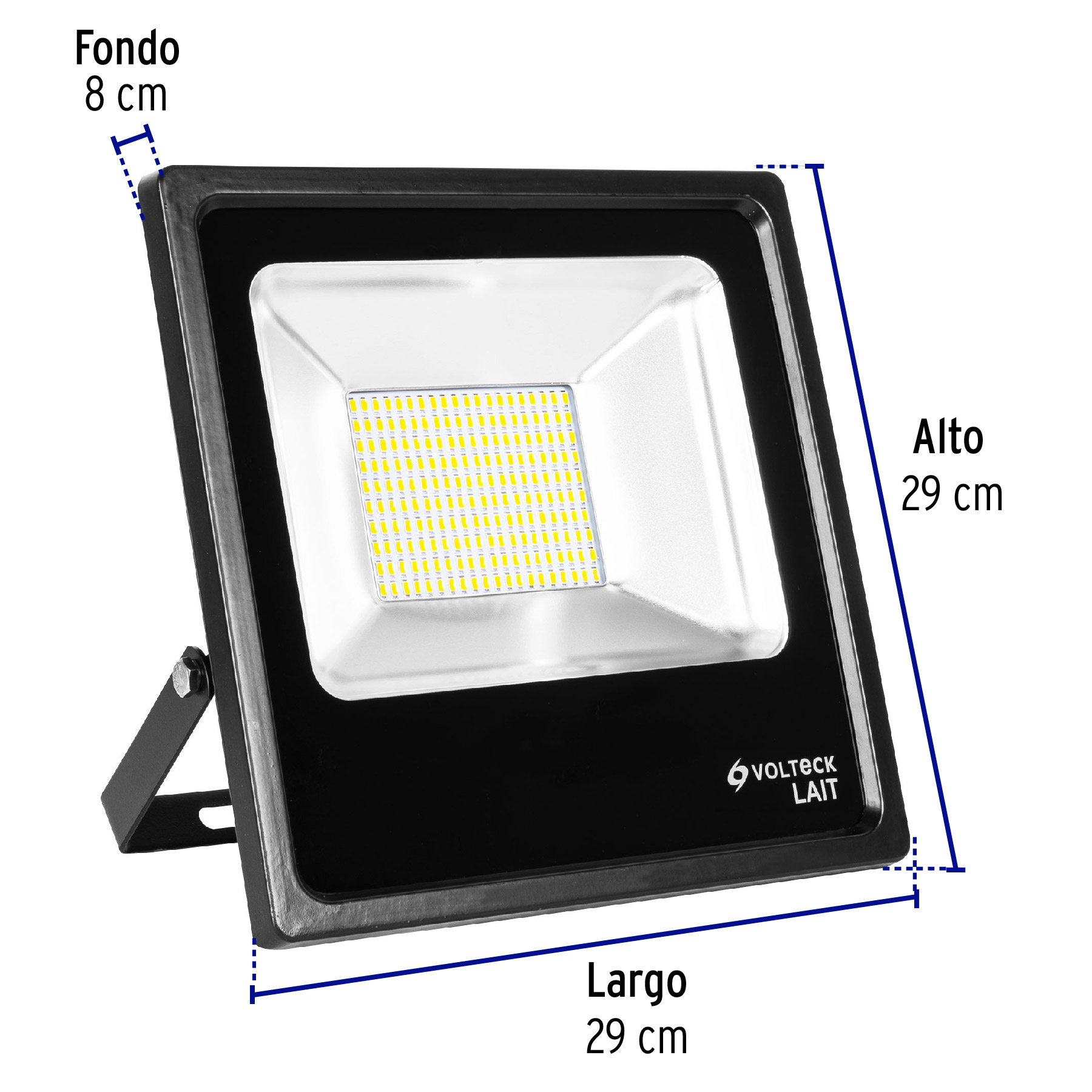REFLECTOR DELGADO DE LED 100 W LUZ DE DÍA, VOLTECK LAIT 49895