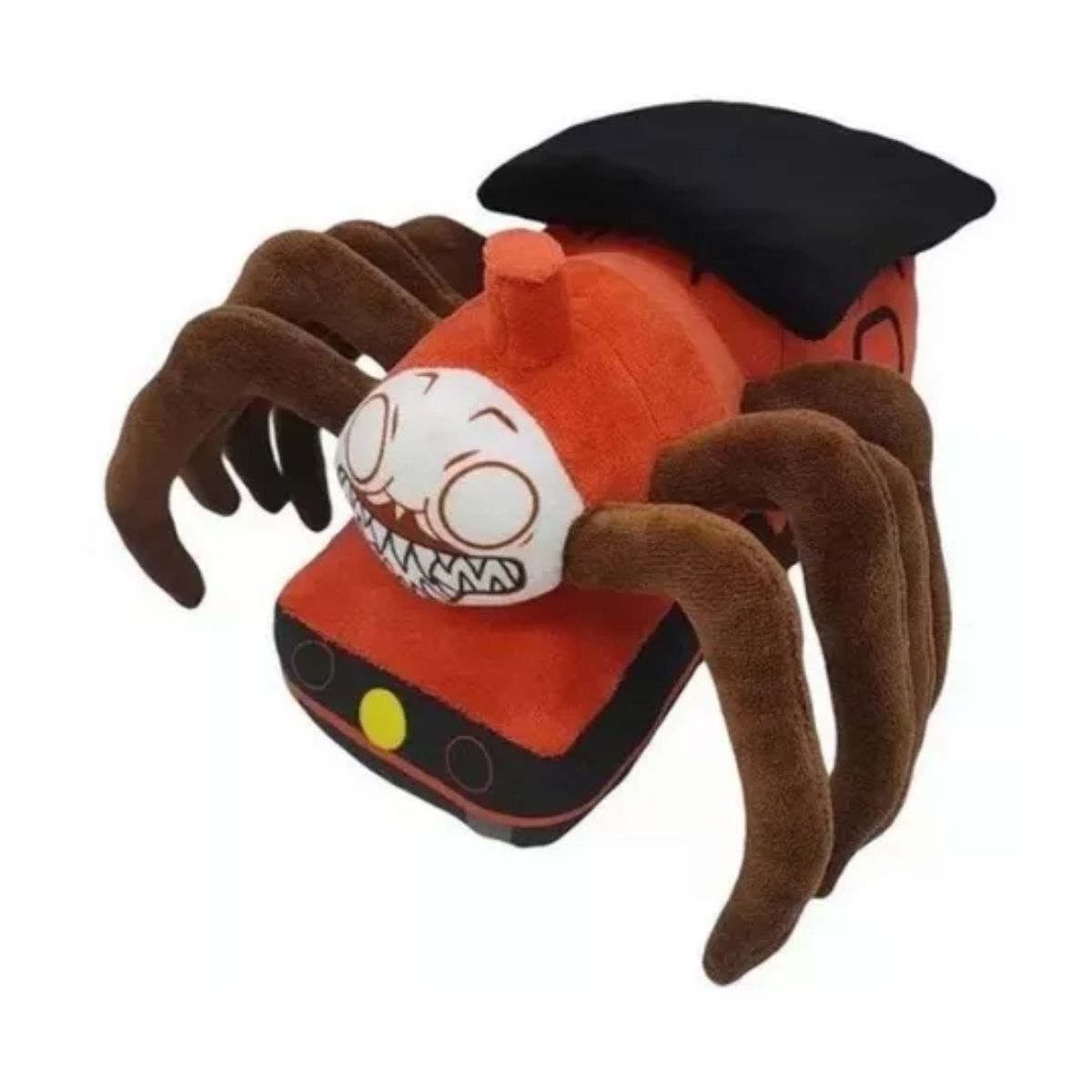 Tren Araña De Peluche Marron Rojo 