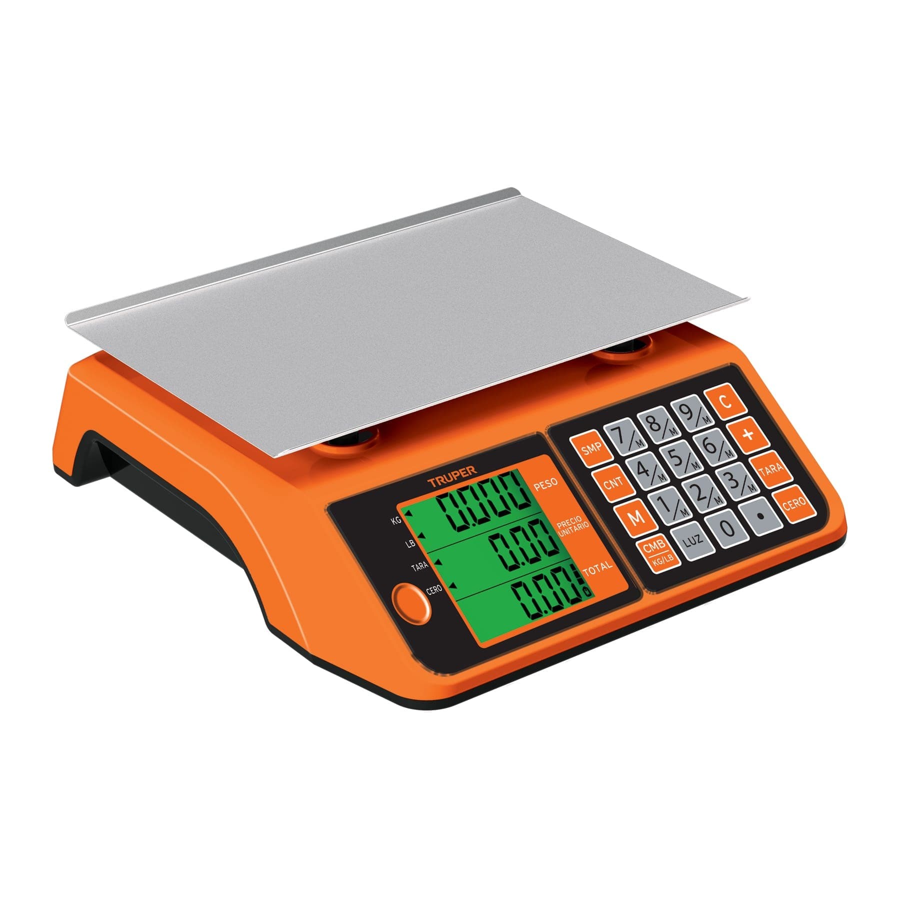 BÁSCULA ELECTRÓNICA MULTIFUNCIONES 20 KG, TRUPER 102651