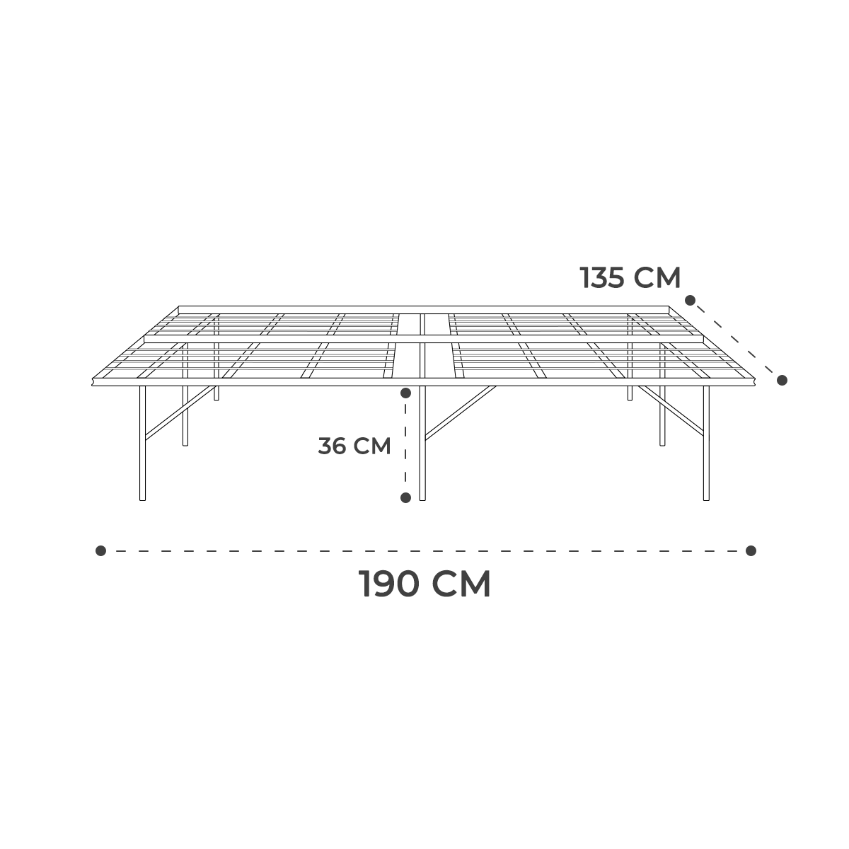 CAMA PLEGABLE MATRIMONIAL + almohadas atlas basic gratis