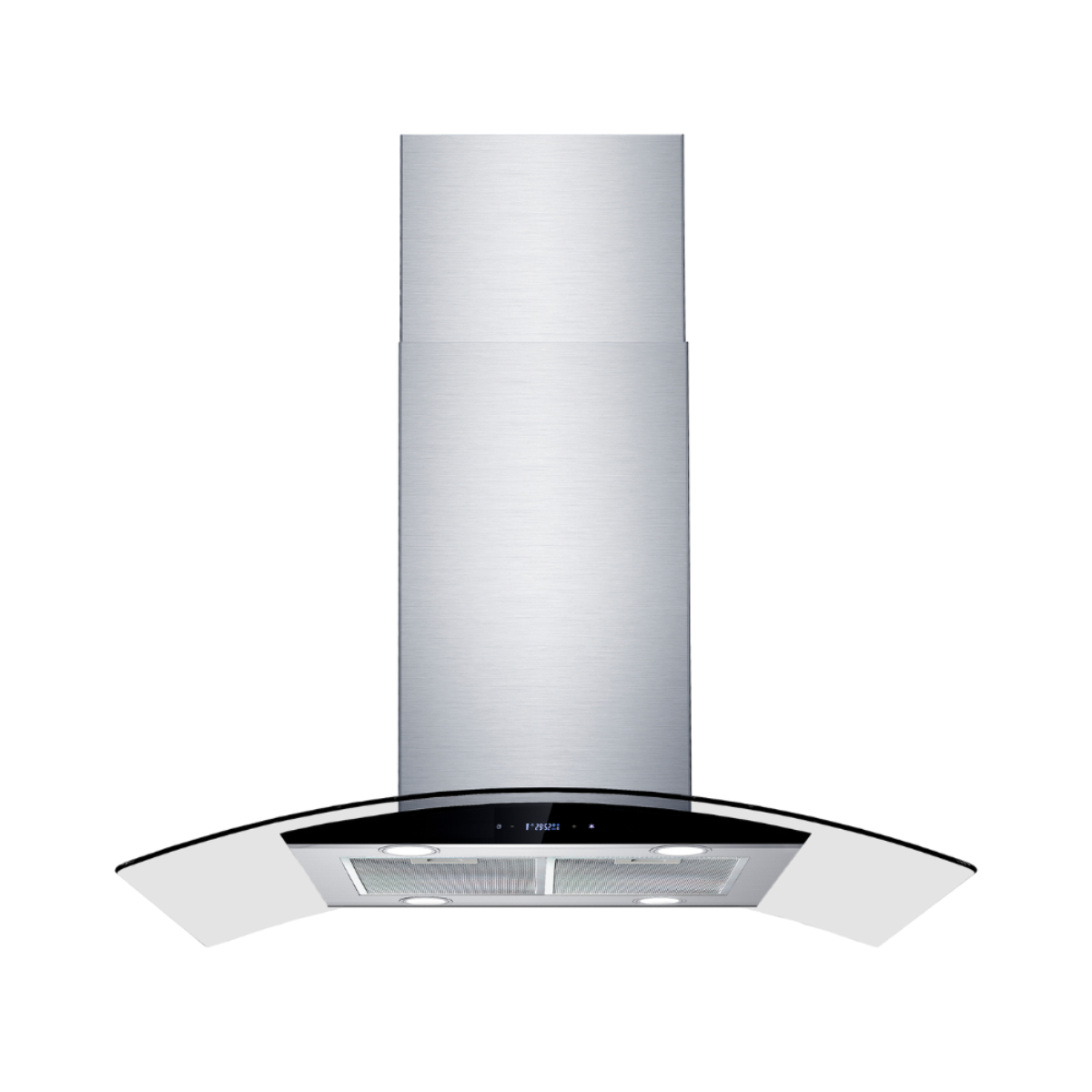 Campana Isla EB Técnica EB-393IC de 90 cm Purificadora Acero Inox y Cristal.