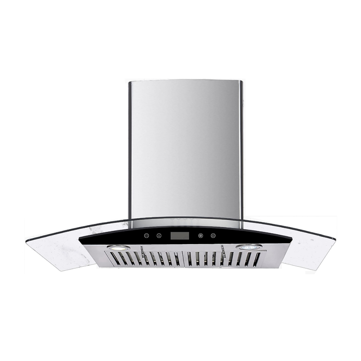 Campana Pared EB Técnica EB-392 de 90 cm Purificadora Acero Inox y Cristal.