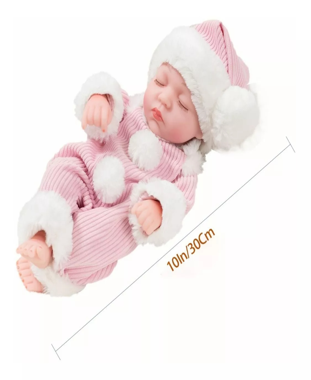 Muñeca Bebé Reborn Vinilo De Cuerpo Entero Lindo Regalo 10in