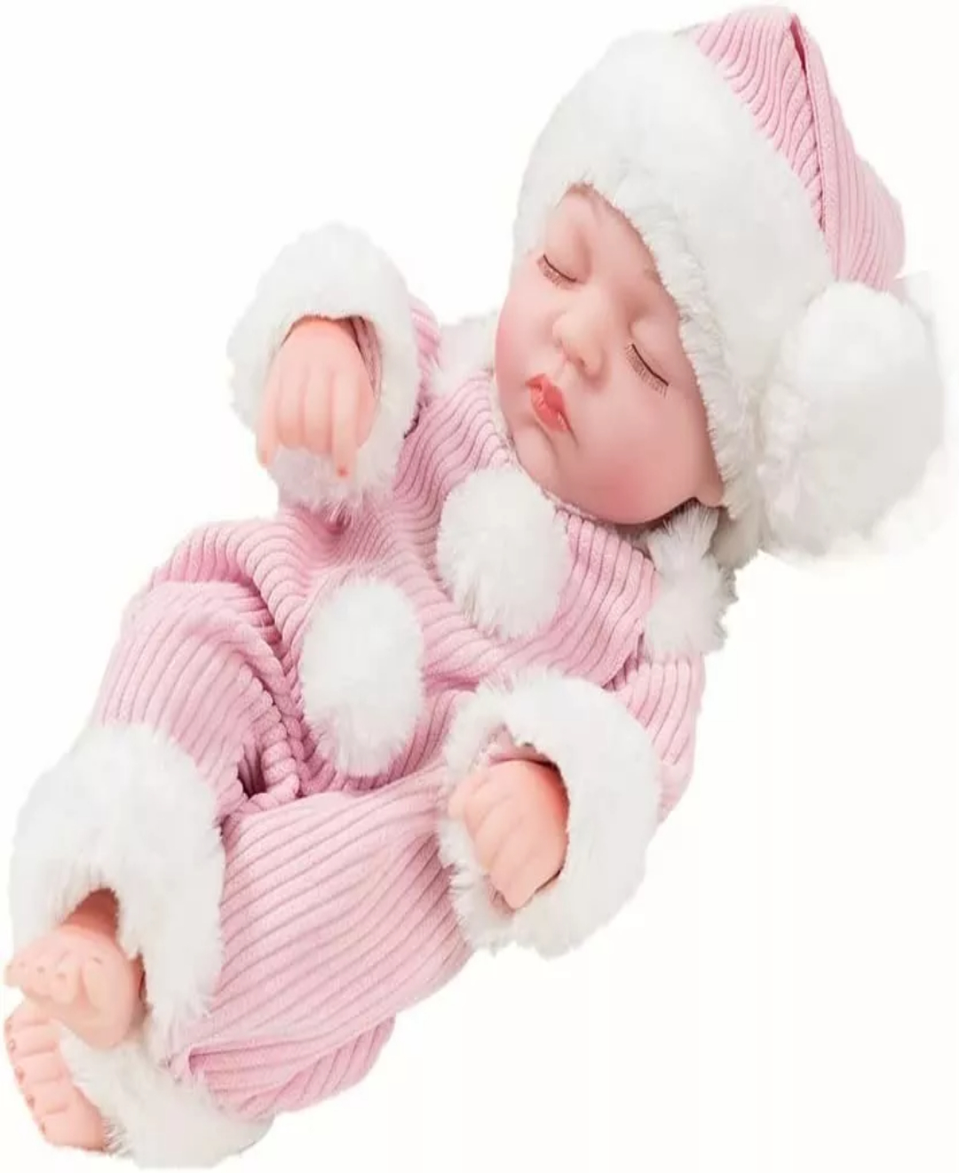 Muñeca Bebé Reborn Vinilo De Cuerpo Entero Lindo Regalo 10in