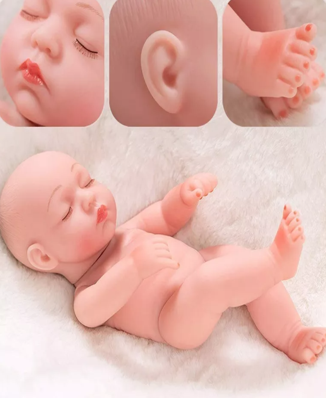 Muñeca Bebé Reborn Vinilo De Cuerpo Entero Lindo Regalo 10in