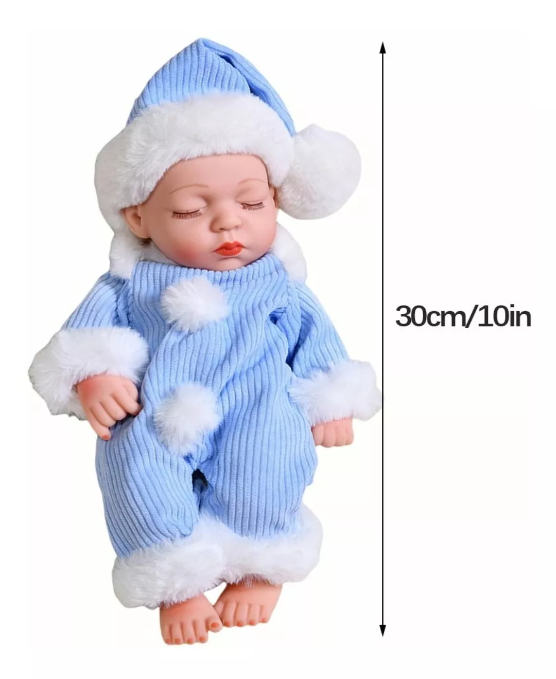 Muñeca Bebé Reborn Vinilo De Cuerpo Entero Lindo Regalo 10in