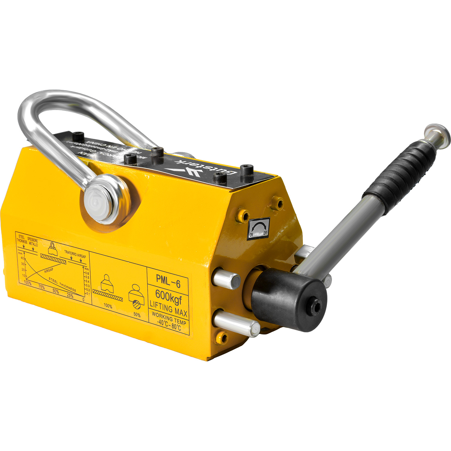 Iman Elevador Industrial Magnetico Neodimio Carga 600kg