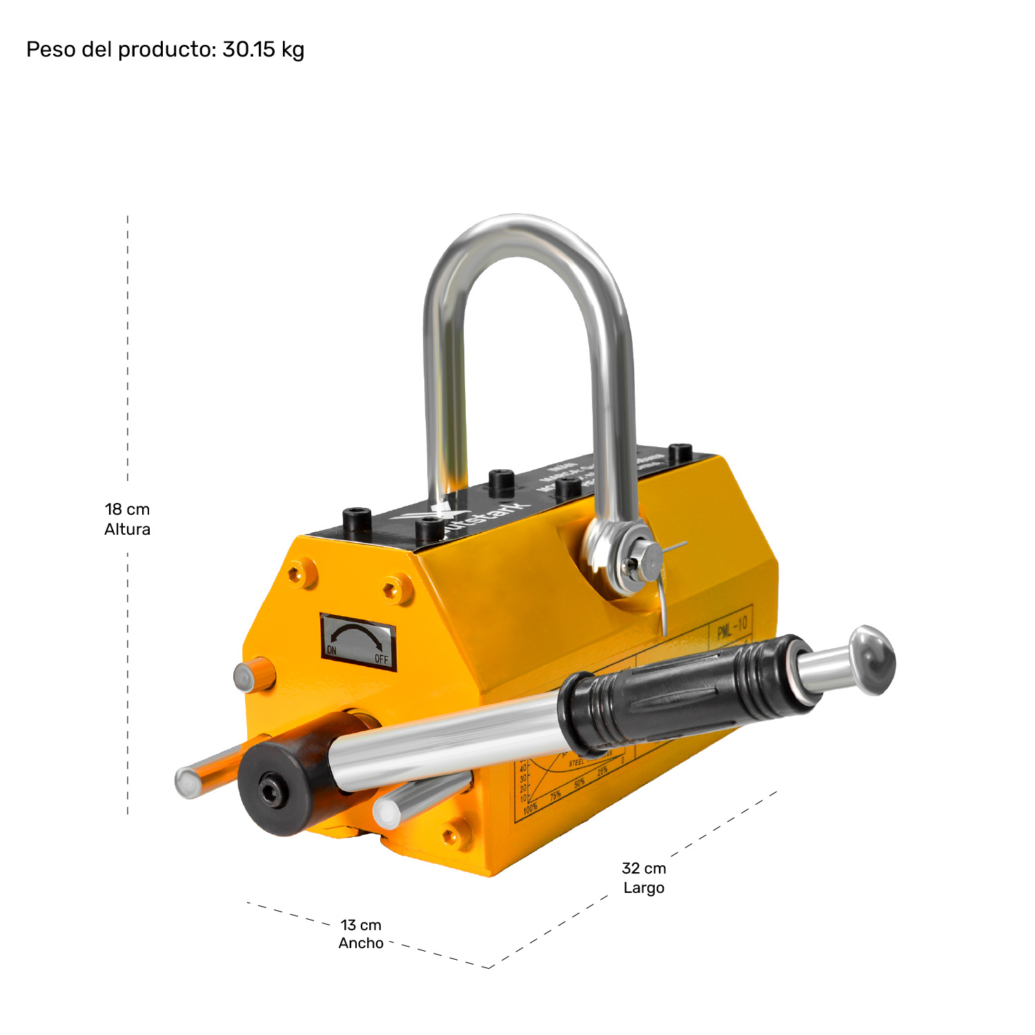 Iman Elevador Industrial Magnetico Neodimio Carga 1000kg