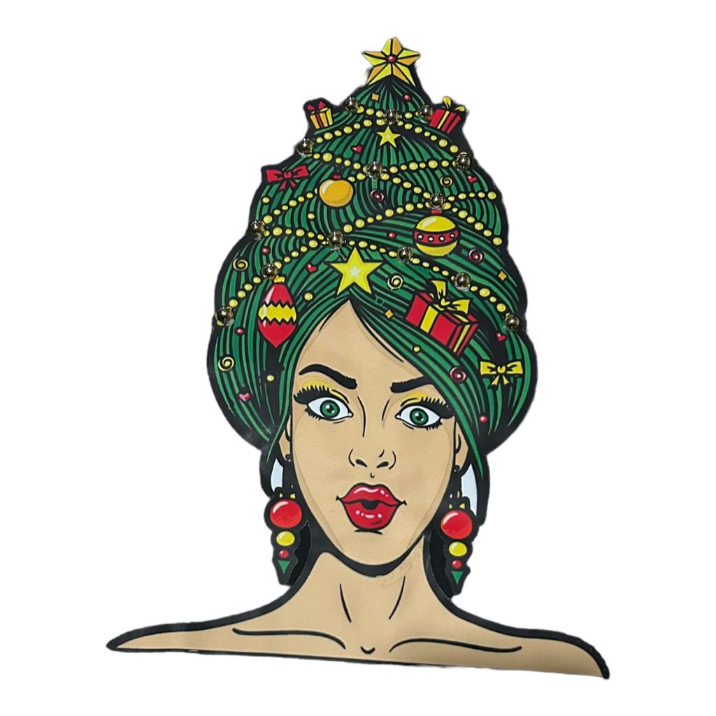 Playera Manga Larga Algodon Diseño Navideño Con Pompones