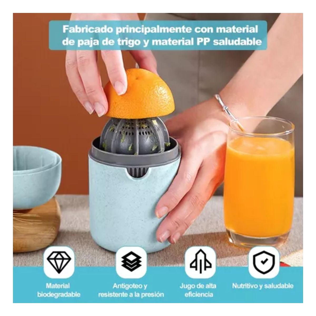 Exprimidor De Manual De Toronja Jugo Limones Azul
