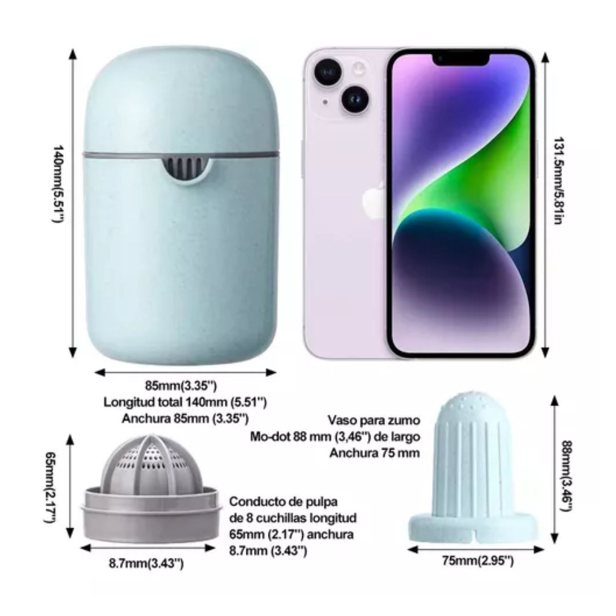 Exprimidor De Manual De Toronja Jugo Limones Azul