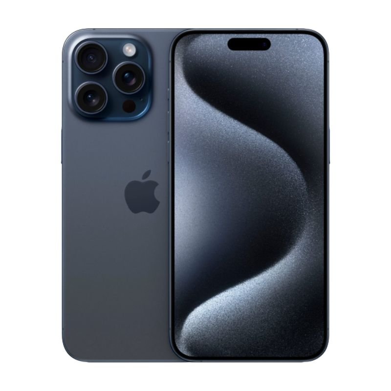 iPhone 15 Pro Max 256GB Azul E-SIM Desbloqueado + Base Cargador