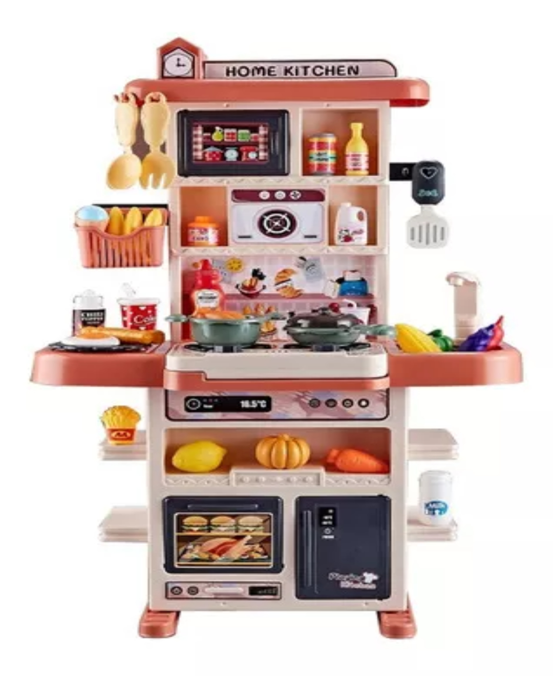 Cocina Juguete Cocina De Simulaciónjuguetes De Los Niños Color Rojo Naranja