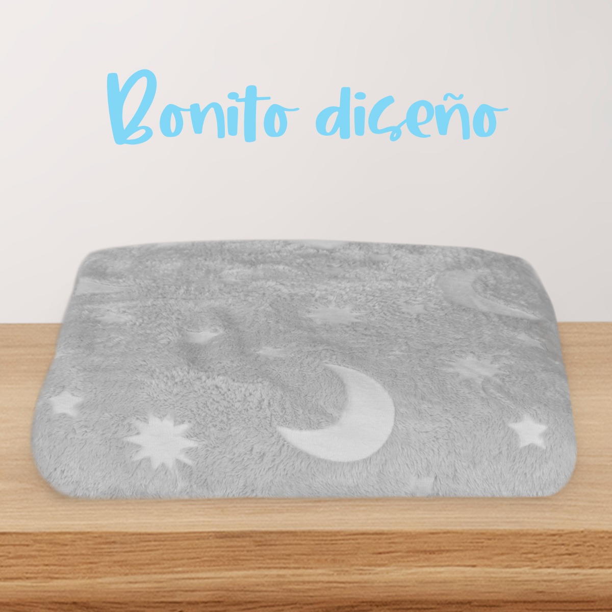 Cobija Fluorescente Peluche Mima2 Frazada Manta Calientita