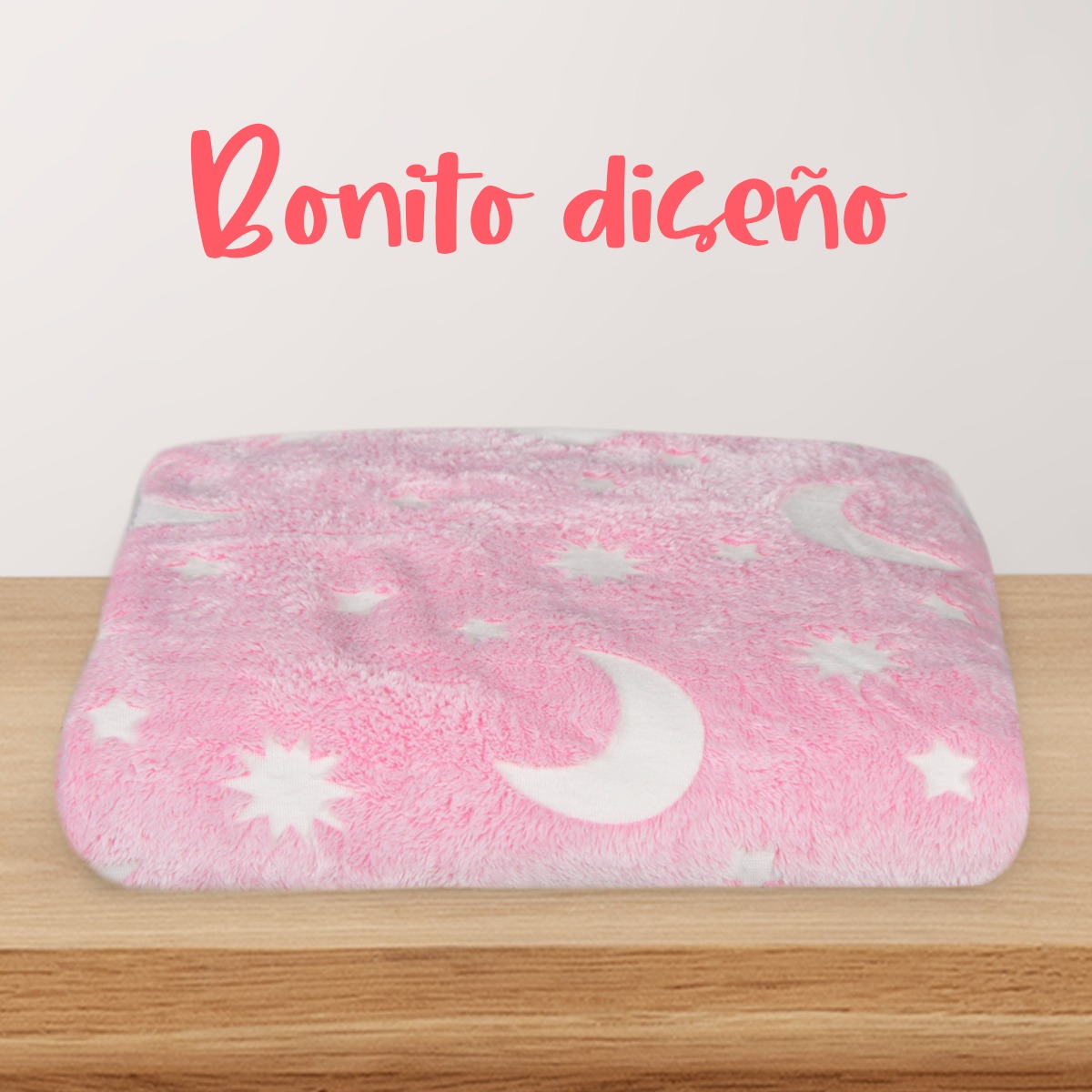 Cobija Fluorescente Peluche Mima2 Frazada Manta Calientita