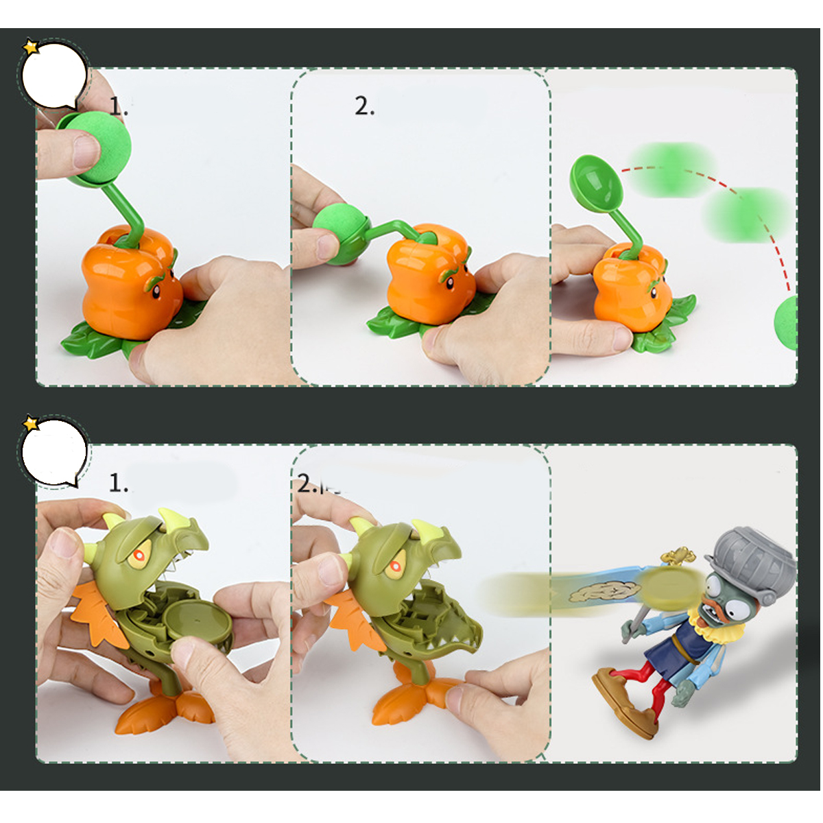 Juguete Plantas Vs Zombies Maletin Grande