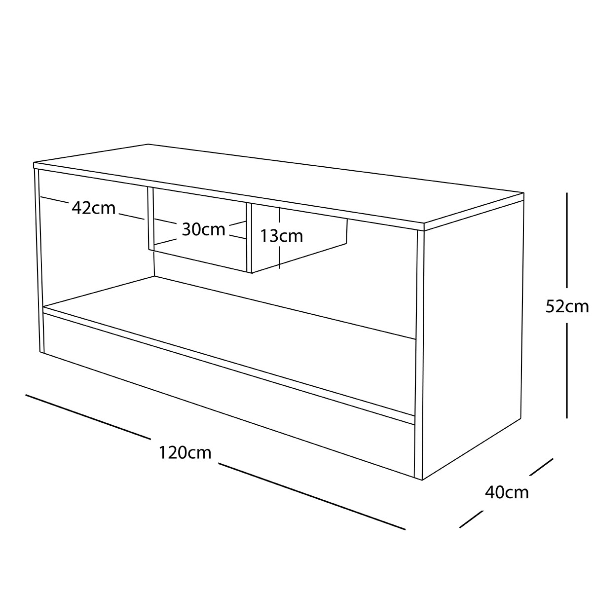 Centro de entretenimiento para tv Líbano Hogare , para TV de hasta 55 pulgadas