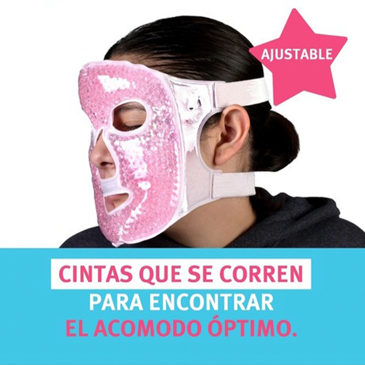 3 Mascaras Facial Termica Gel Mima2 Para Terapia De Relajación.