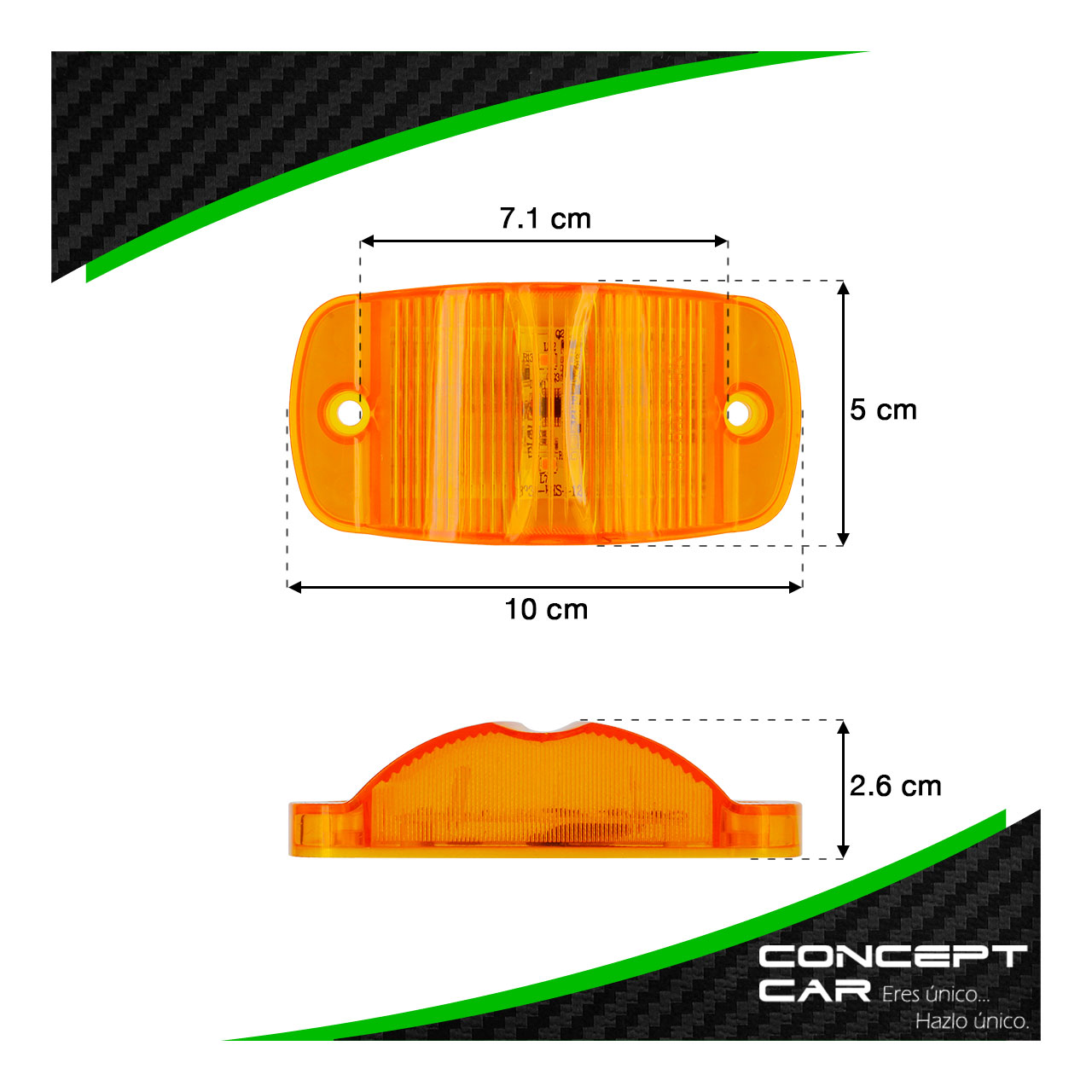 10 Par Plafones 14 Led Lateral Camion Trailer Universal 12-24v