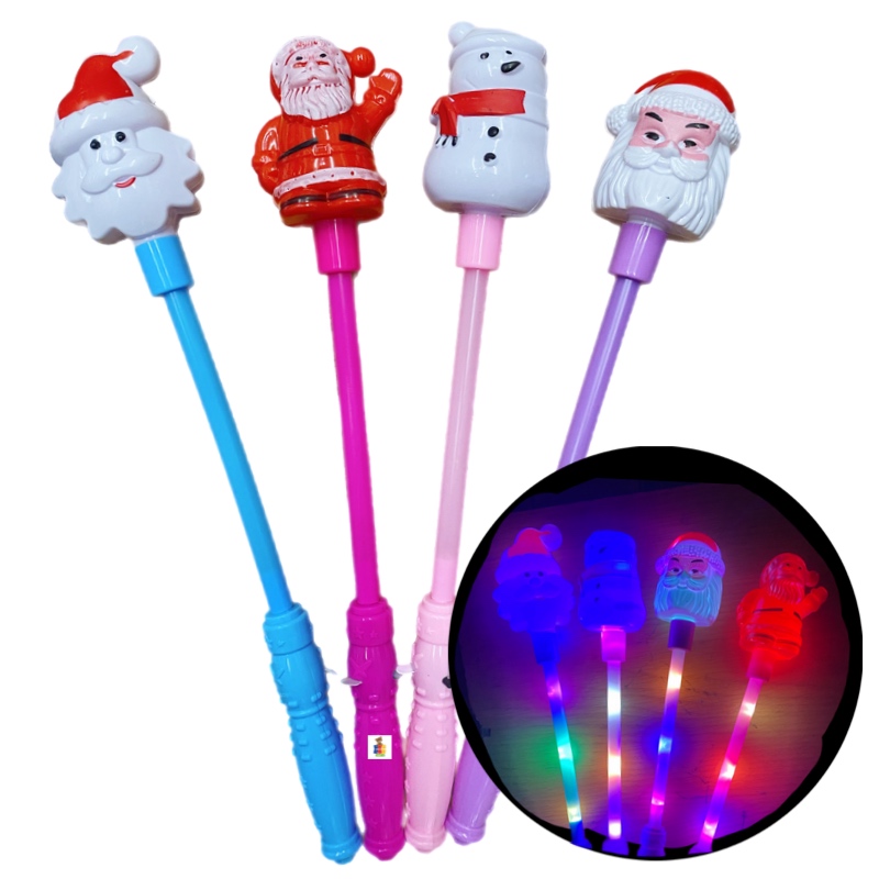 Varita De Luz Led Navidad Decoración Fiesta Posada 6pz