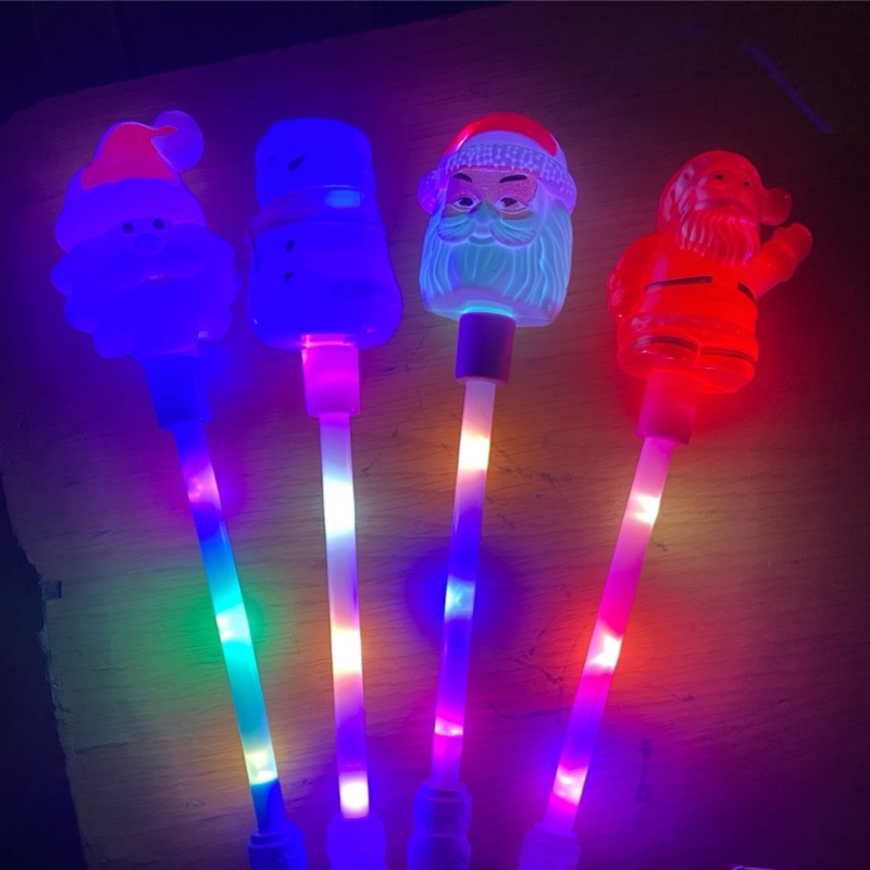 Varita De Luz Led Navidad Decoración Fiesta Posada 6pz