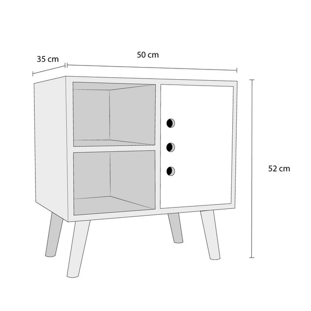 CABECERA MALTA MATRI GRIS + 2 BUROS KYGO