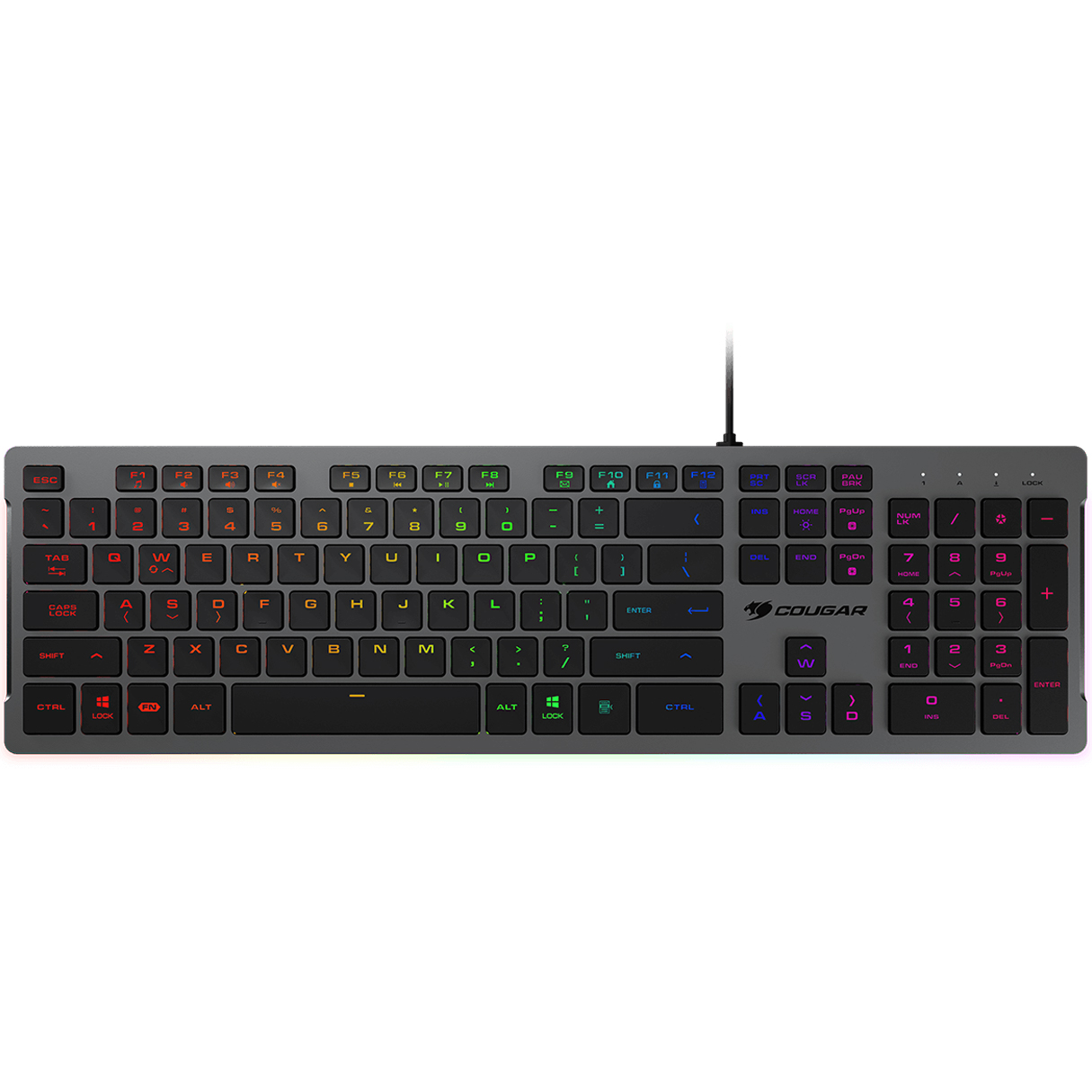 Teclado Gamer COUGAR VANTAR S RGB Switch de Tijera USB Ingles Negro 37VSBXNMI.0002