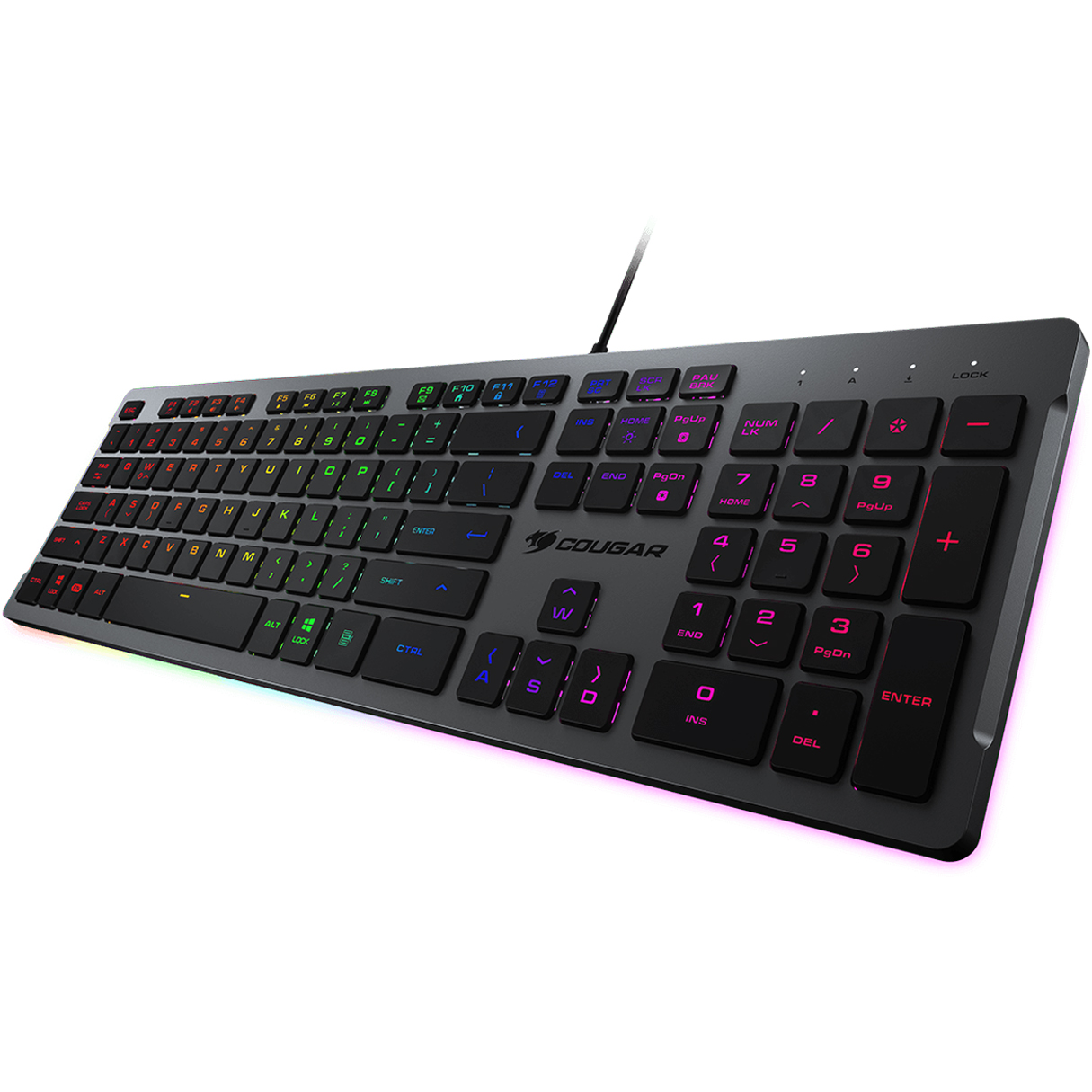 Teclado Gamer COUGAR VANTAR S RGB Switch de Tijera USB Ingles Negro 37VSBXNMI.0002