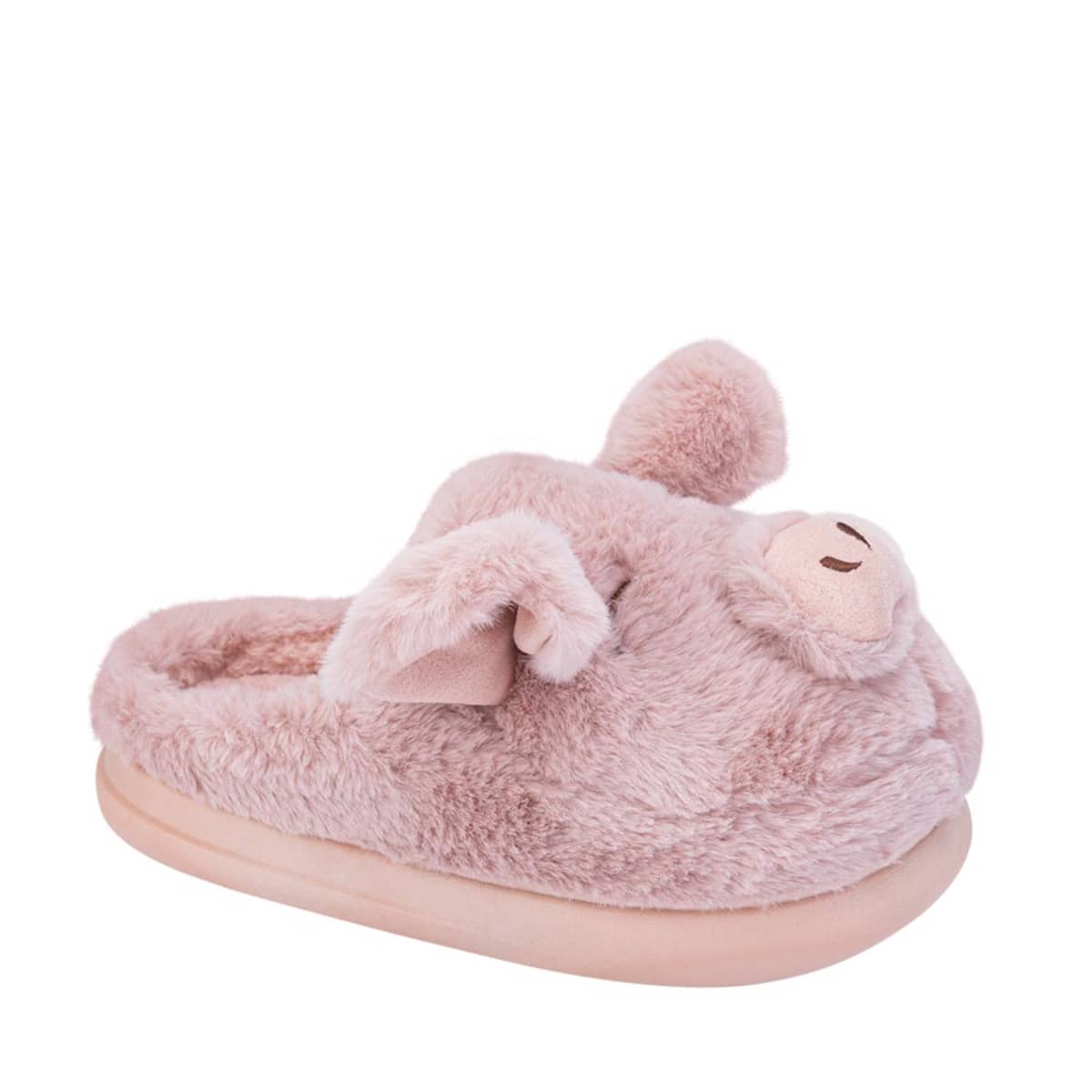 Pantuflas rosas para mujer, con puerquito, marca Love to Lounge, mod. 1109565
