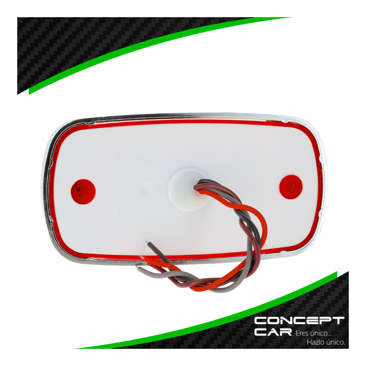 Par Plafones 14 Led Lateral Camion Trailer Bisel Cromado