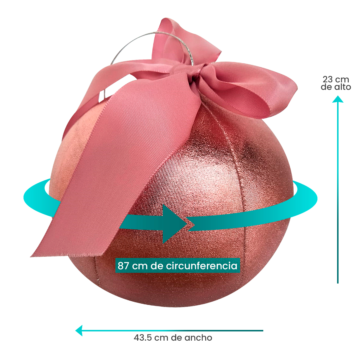 Decoración Navidad Esfera de Tela Metálica Tv Ofertas Fredo Adorno Navideño Esfera Gigante 87 cm