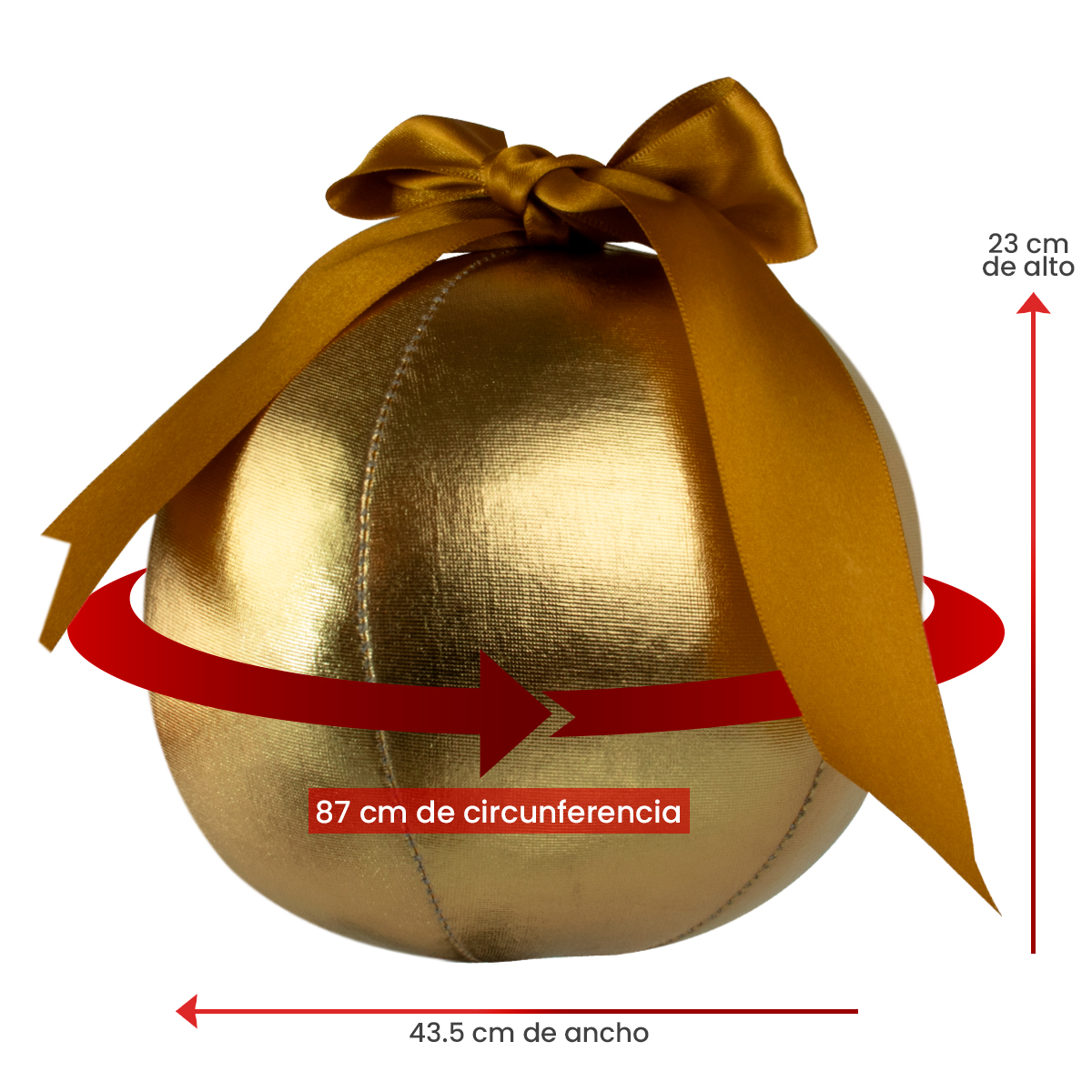 Decoración Navidad Esfera de Tela Metálica Tv Ofertas Fredo Adorno Navideño Esfera Gigante 87 cm