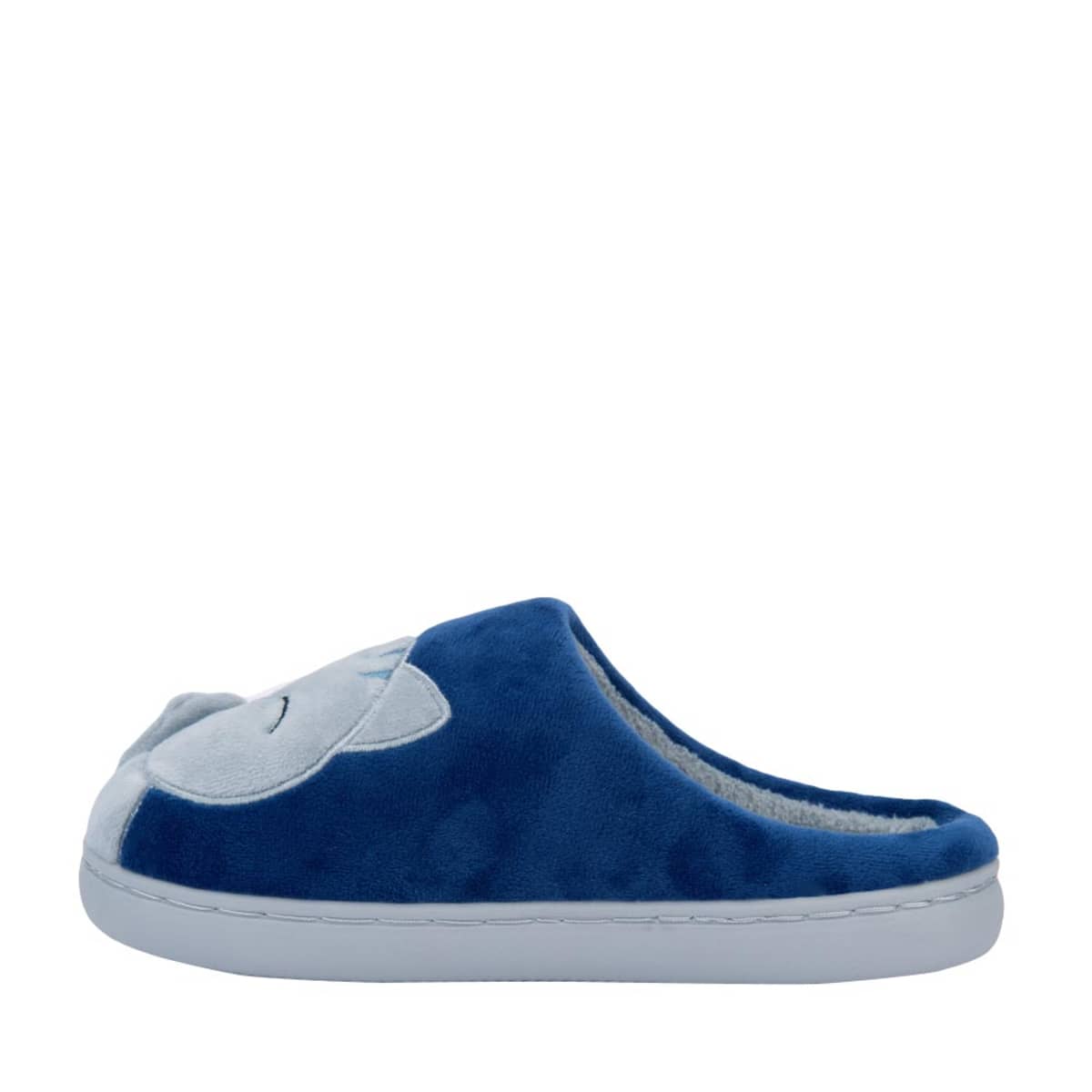 Pantuflas color azul para mujer, con figura de gatito al frente, marca Love to Lounge, mod. 1109563