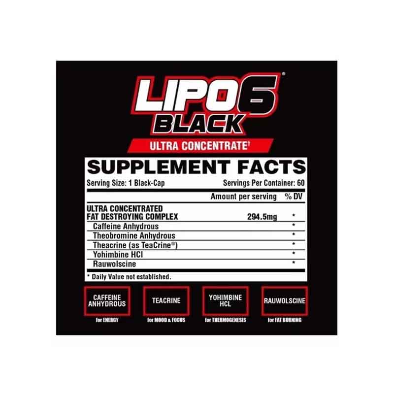 Nutrex Lipo 6 Black Ultra Concentrado 30 capsulas Extra 