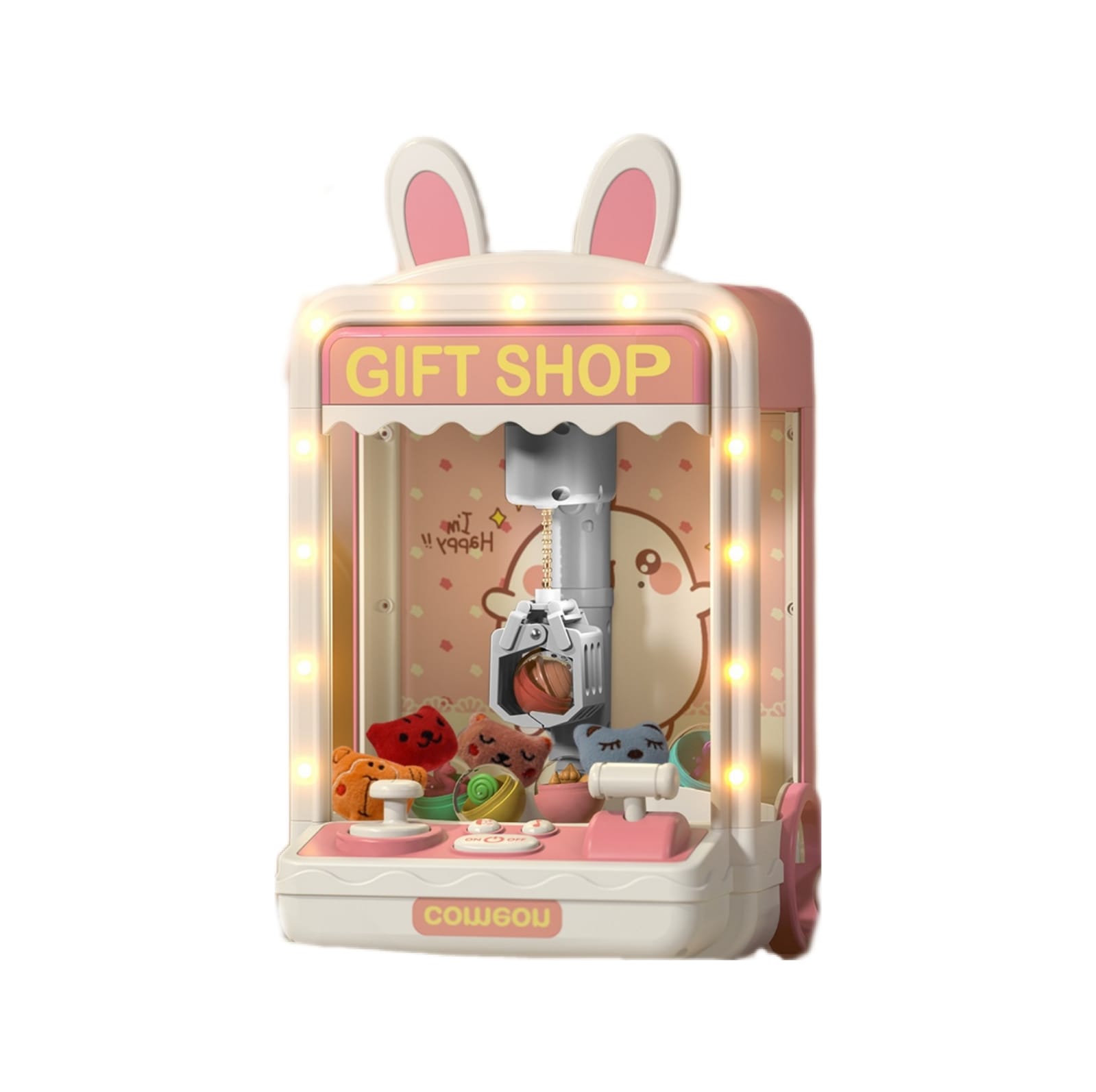 Juguete Infantil Maquina Atrapa Peluches con Luz y Sonido