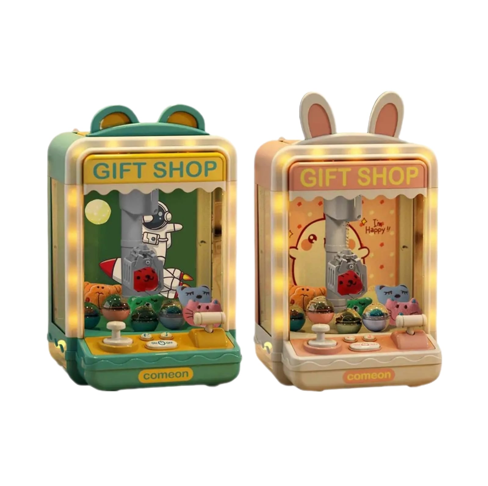 Juguete Infantil Maquina Atrapa Peluches con Luz y Sonido