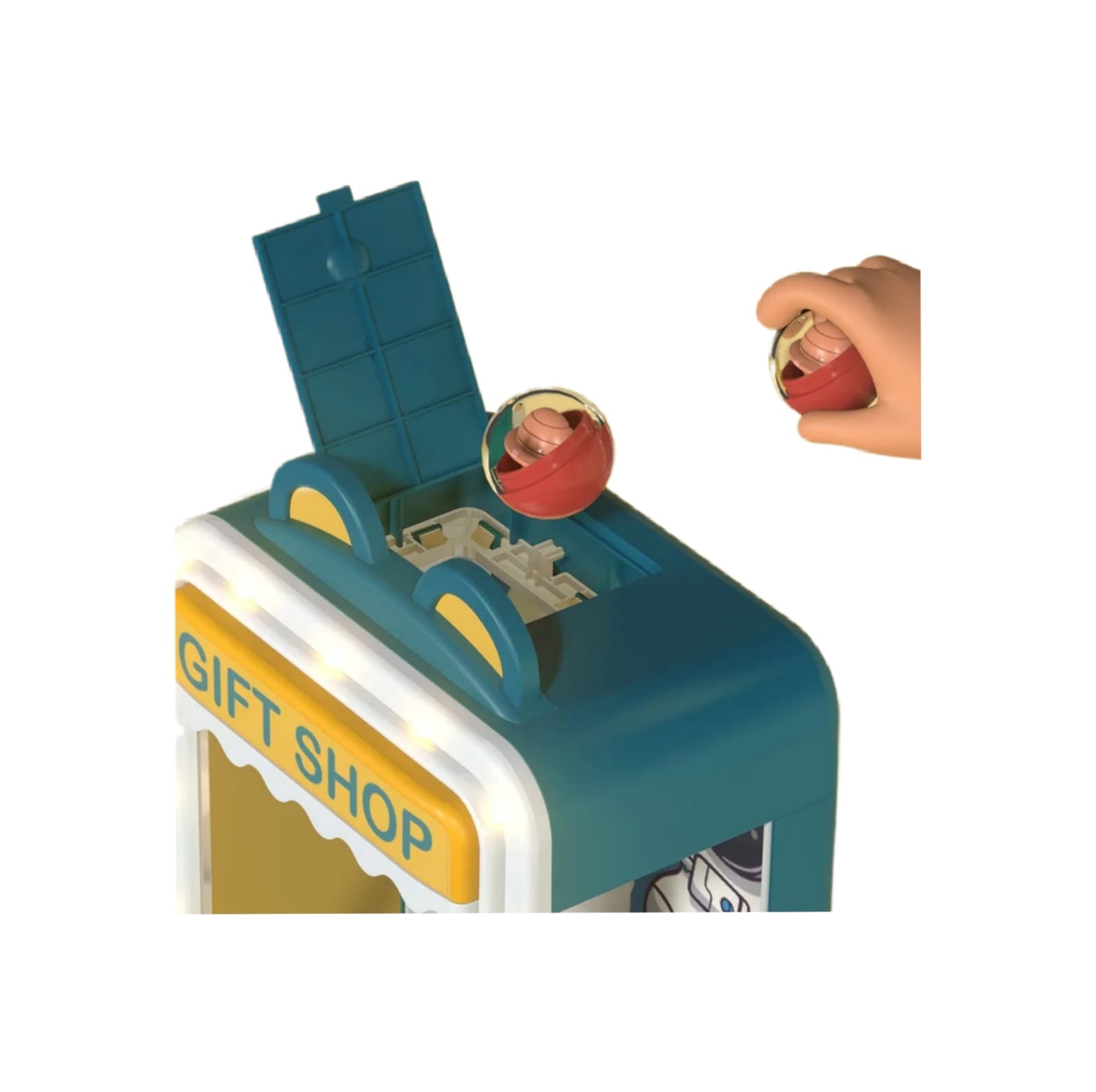 Juguete Infantil Maquina Atrapa Peluches con Luz y Sonido