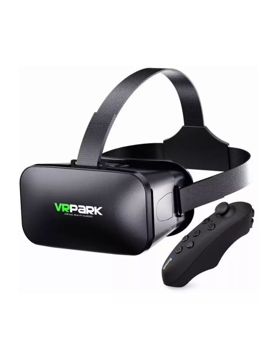 3d Lentes De Realidad Virtual Con Control Remoto Negro