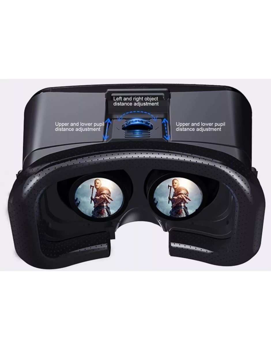 3d Lentes De Realidad Virtual Con Control Remoto Negro