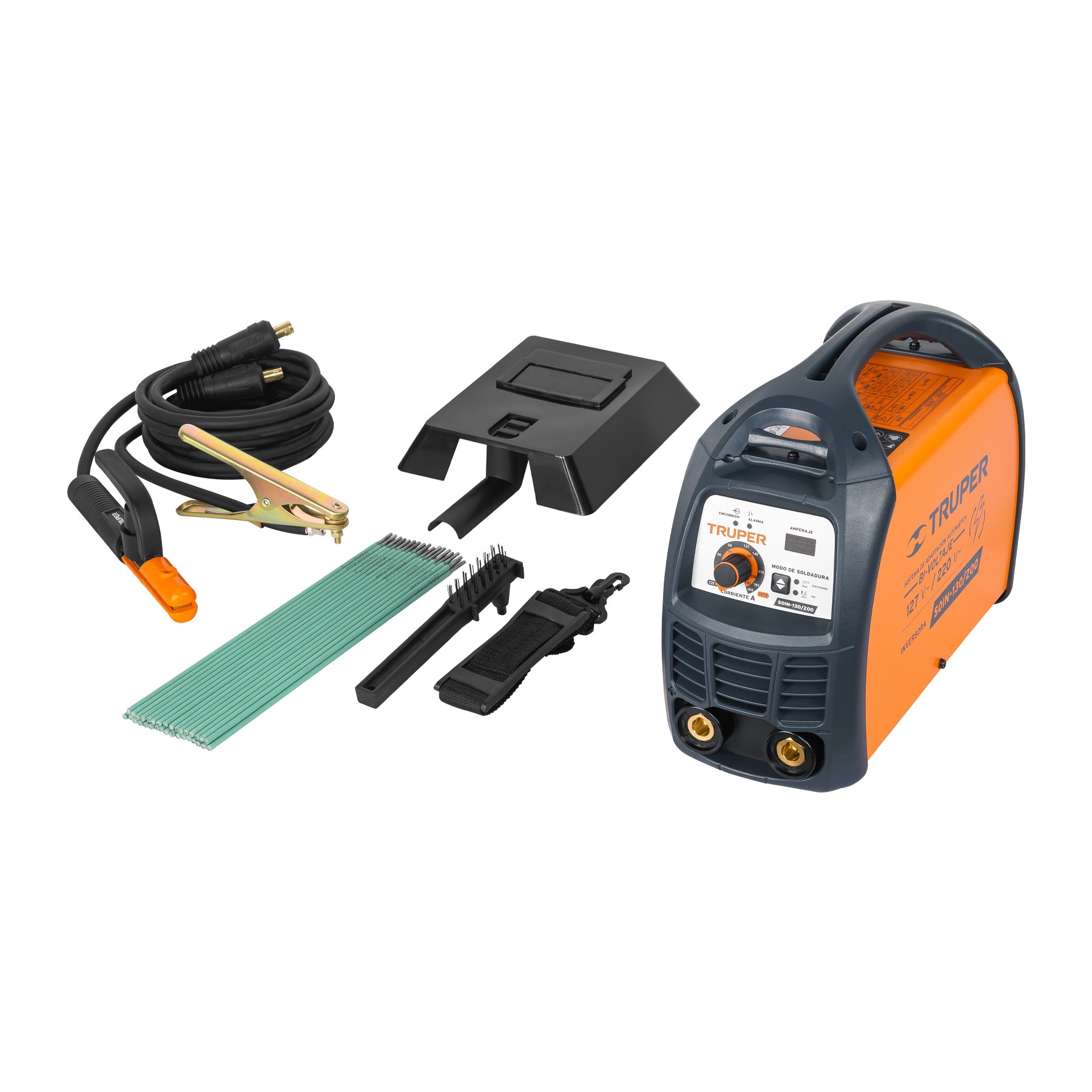 SOLDADORA INVERSORA BI-VOLTAJE 200 A, 127 V/220 V, TRUPER 16053