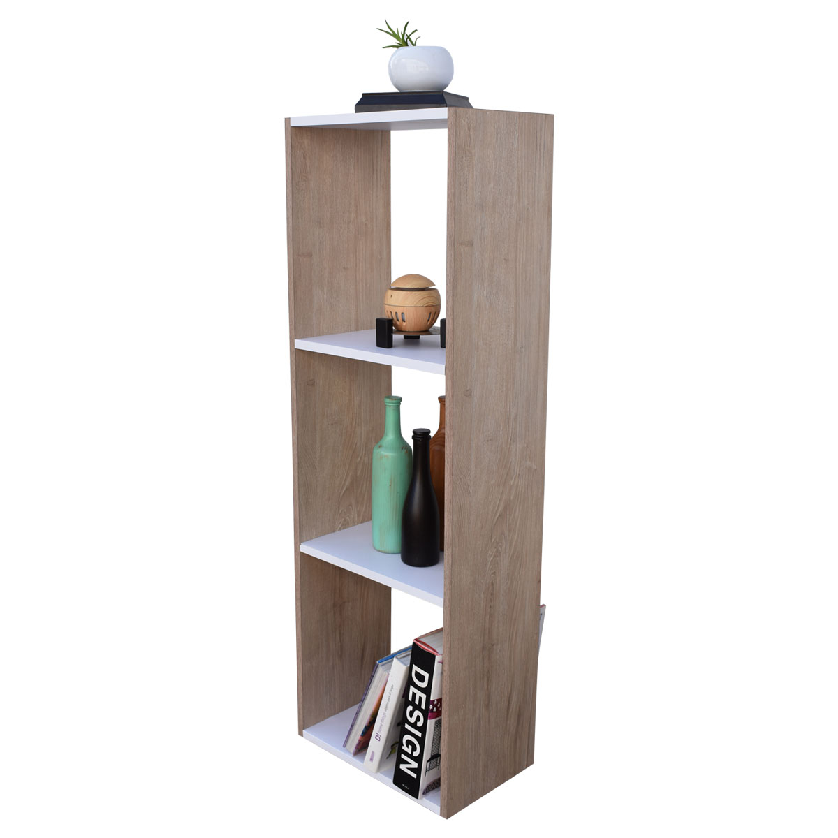 Mueble Libreros de Madera Líbano Esquinero Hogare