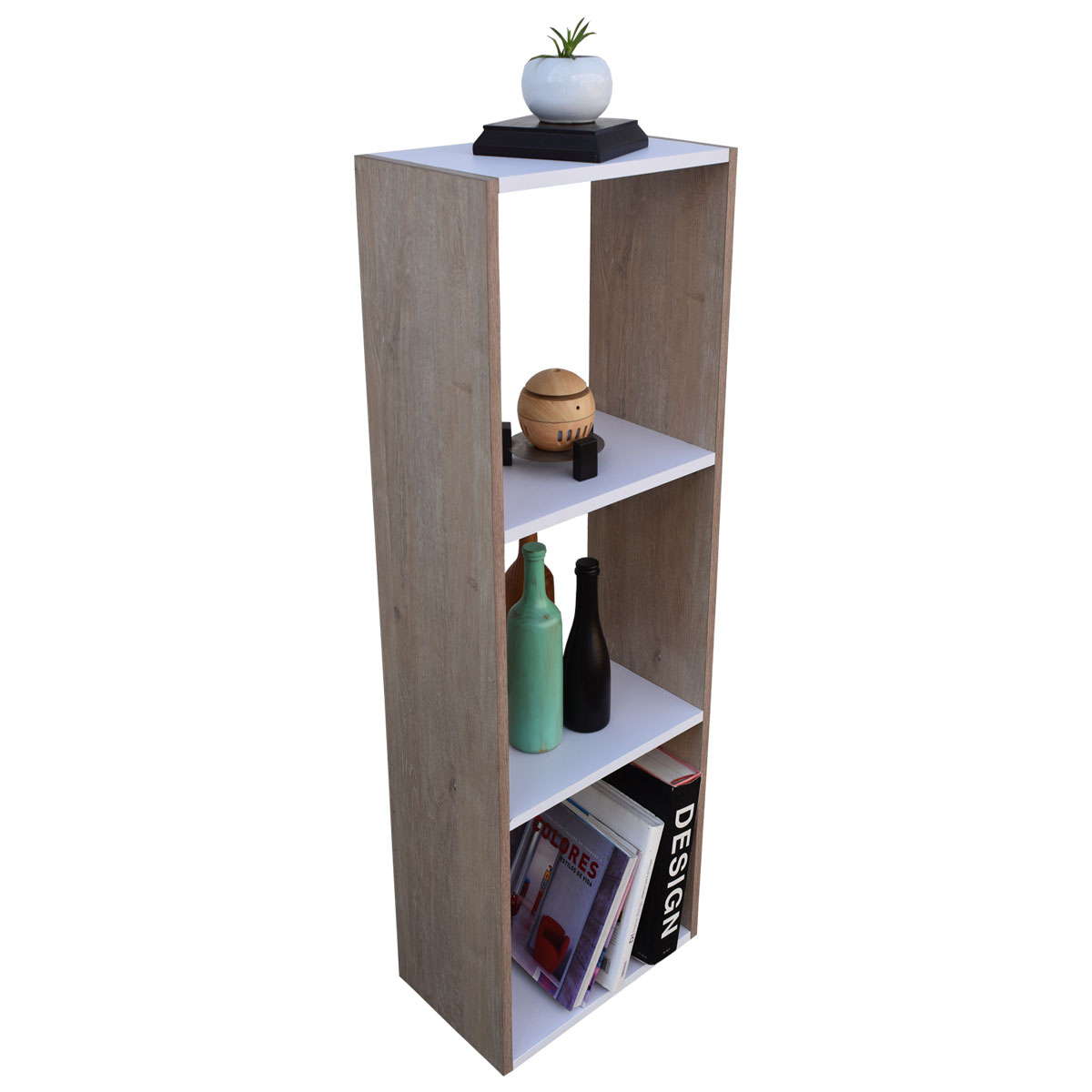 Mueble Libreros de Madera Líbano Esquinero Hogare