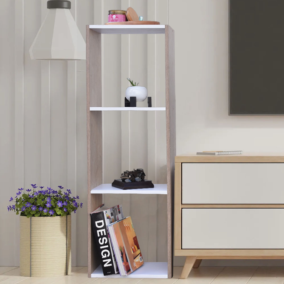 Mueble Libreros de Madera Líbano Esquinero Hogare