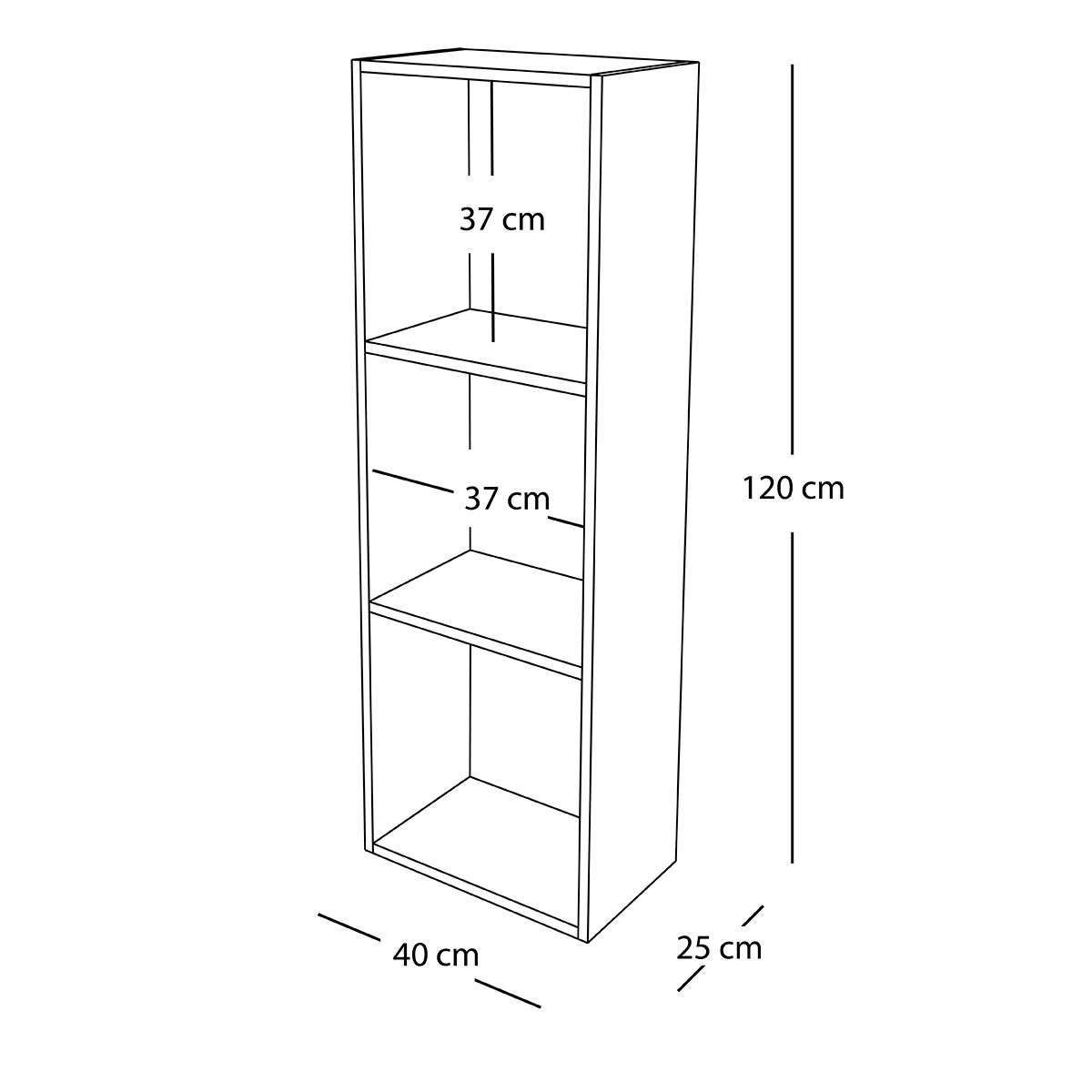 Mueble Libreros de Madera Líbano Esquinero Hogare