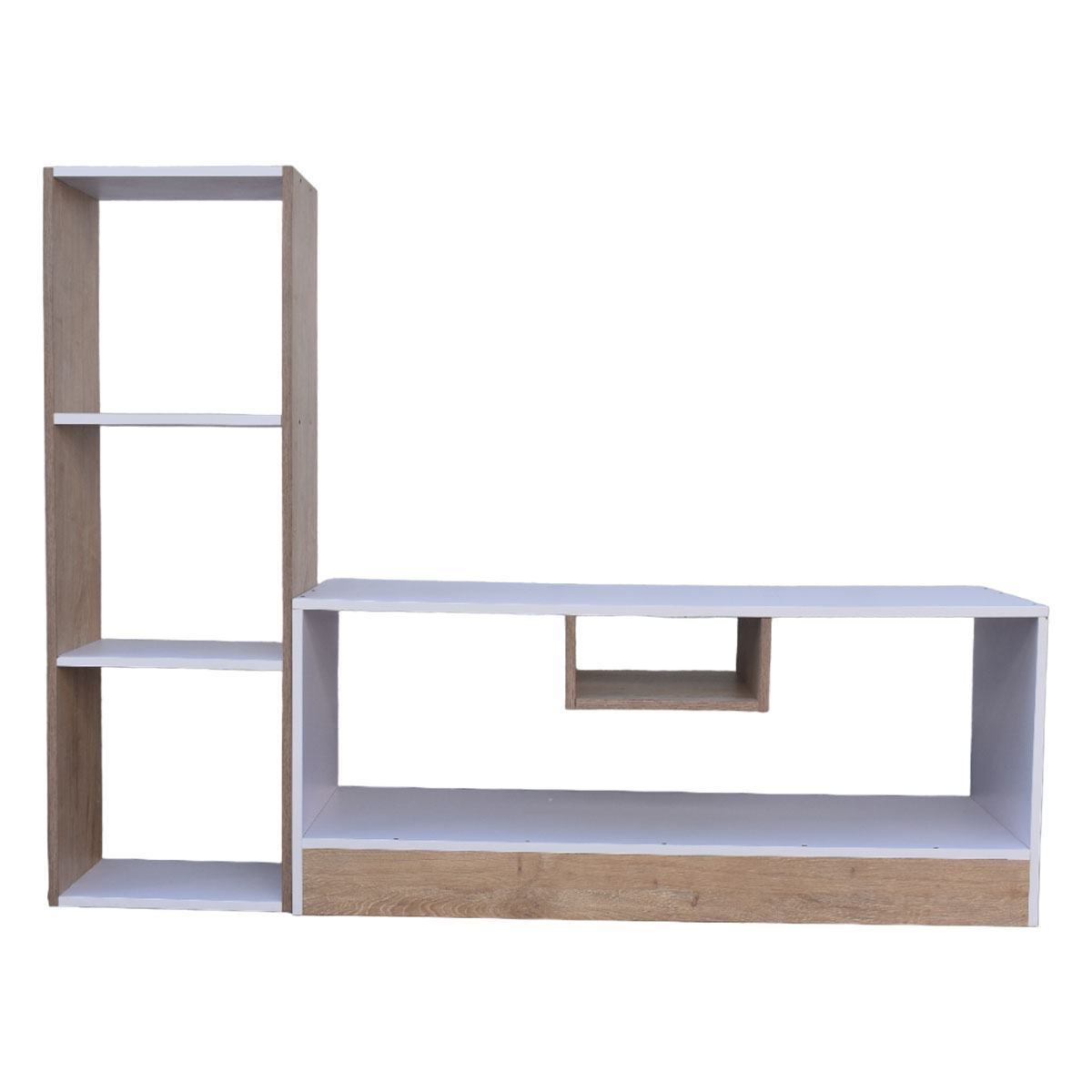 Centro de entretenimiento para tv y Mueble Libreros Líbano Hogare