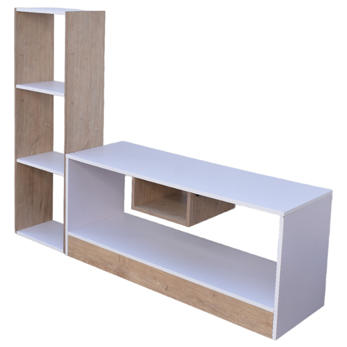 Centro de entretenimiento para tv y Mueble Libreros Líbano Hogare